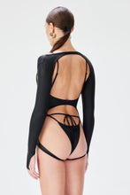 Load image into Gallery viewer, Nixy Bodysuit - Black Leather