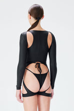 Load image into Gallery viewer, Infinity Bodysuit - Black Leather
