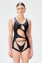 Load image into Gallery viewer, Nixy Bodysuit - Black Leather
